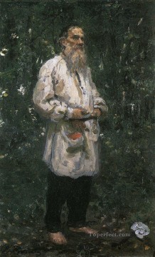  Leon Obras - León Tolstoi descalzo 1891 Ilya Repin